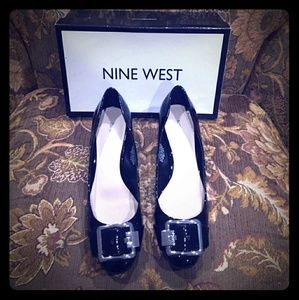 Nine West black flats